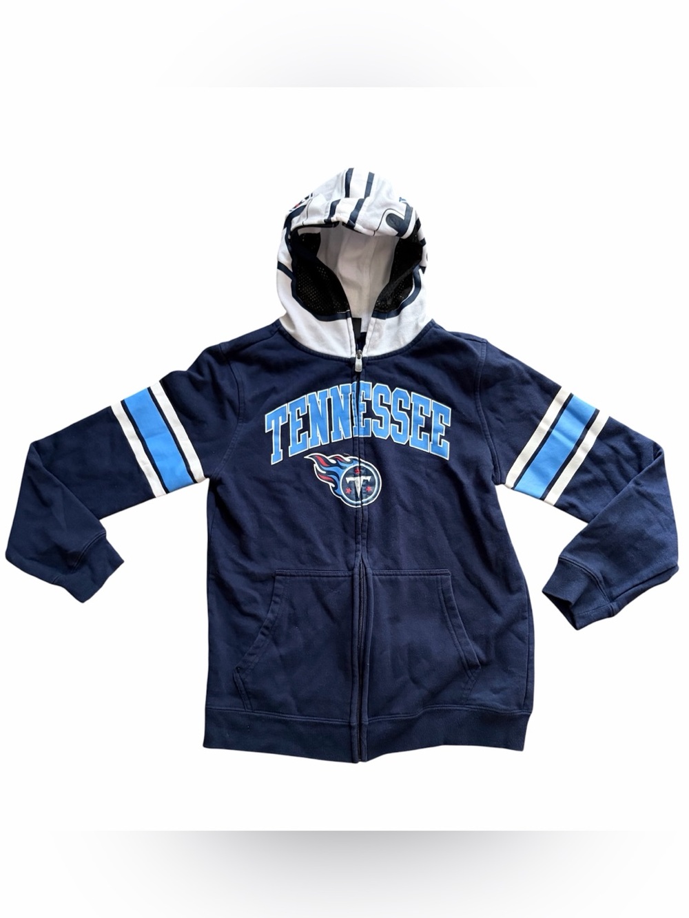 NFL Team Apparel Youth Tennessee Titans Blue Long‎ Sleeve Hooded Sweatshirt
